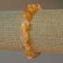 צמיד ציטרין טבעי, אבן עם חיתוך Faceted, קוטר 9×11 מ״מ, אורך 18 ס״מ (אלסטי)