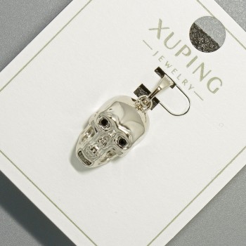 תליון «גולגולת» Xuping, קוטר 9×16 מ״מ + -, אורך 23 מ״מ +- רודיום