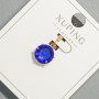 תליון Xuping עם קריסטל כחול, קוטר 9 מ״מ ±, אורך 17 מ״מ ±, זהב מצופה 18K