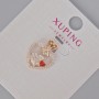 תליון Xuping «לב» עם קריסטלים לבנים ואמייל אדום, קוטר 18×14 מ״מ+- זהב מצופה 18K