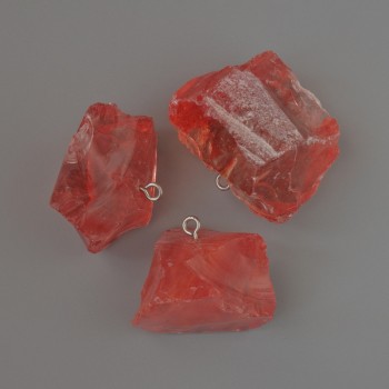 תליון חלצדון גולמי, מידה 20×29 עד 27×34 מ״מ, מגוון