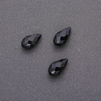 חרוז-תליון אגת בצורת טיפה מחורצת 8×12.5 מ״מ