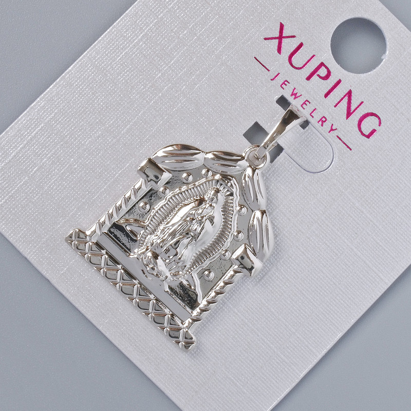 תליון «איקונה» Xuping, קוטר 25×20 מ״מ+-, אורך 30 מ״מ+- רודיום