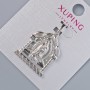 תליון «איקונה» Xuping, קוטר 25×20 מ״מ+-, אורך 30 מ״מ+- רודיום