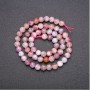 חרוזי טורמלין ורוד בצורת כדור חלק, קוטר 6 מ״מ, אורך 38 ס״מ