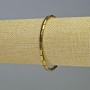 צמיד מהמטיט משושה מעוגל בצבע זהב, קוטר 5×4 מ״מ, אורך 18 ס״מ, גמיש