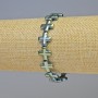 צמיד המטיט «צלב» בגוון ירוק-כחלחל, קוטר 12,5×12,5×4 מ״מ, אורך 18 ס״מ, אלסטי
