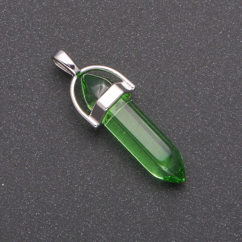 תליון ההקסגון הירוק 8x35x41mm