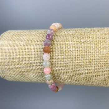 צמיד ג'יידייט גרנולי כדור 6 מ״מ, אורך 18 ס״מ, סטרץ