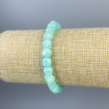 צמיד אנג'לייט בצורת קוביות מחוסות, קוטר 7×7 מ״מ ±, אורך 18 ס״מ ±, אלסטי