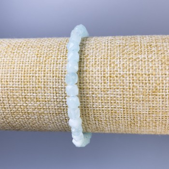 צמיד אנגלט בצורת קוביות מחורצות, קוטר 5×5 מ״מ, אורך 18 ס״מ ±, גמיש