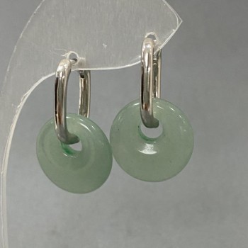 עגילי נפריט בצורת טבעת, קוטר 18 מ״מ ±, אורך 31 מ״מ ±