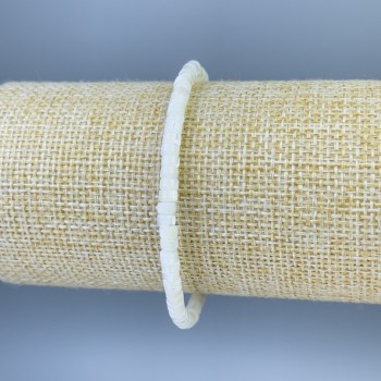 צמיד אם-הפנינה בצורת רונדלים, קוטר 4×2 מ״מ, אורך 18 ס״מ, אלסטי