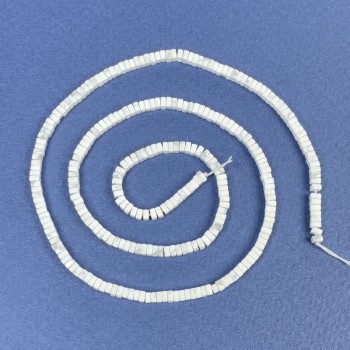 חרוזי קאולונג רונדל מרובע 2,5×1 מ״מ על חוט, אורך 39 ס״מ+