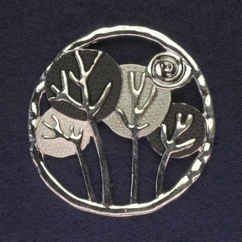 סיכה לבוש כסופה על מגנט, קוטר 52 מ״מ +