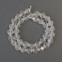 חרוזים קריסטל הררי רב-פאות, קוטר 9×8mm±, אורך 38cm± על חוט