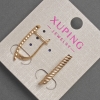 עגילים Xuping, קוטר 3 מ״מ, אורך 24 מ״מ, ציפוי זהב 18K