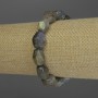 צמיד לאברדרייט מרובת-פנים, קוטר 14×10 מ״מ, אורך 18 ס״מ סטרץ'