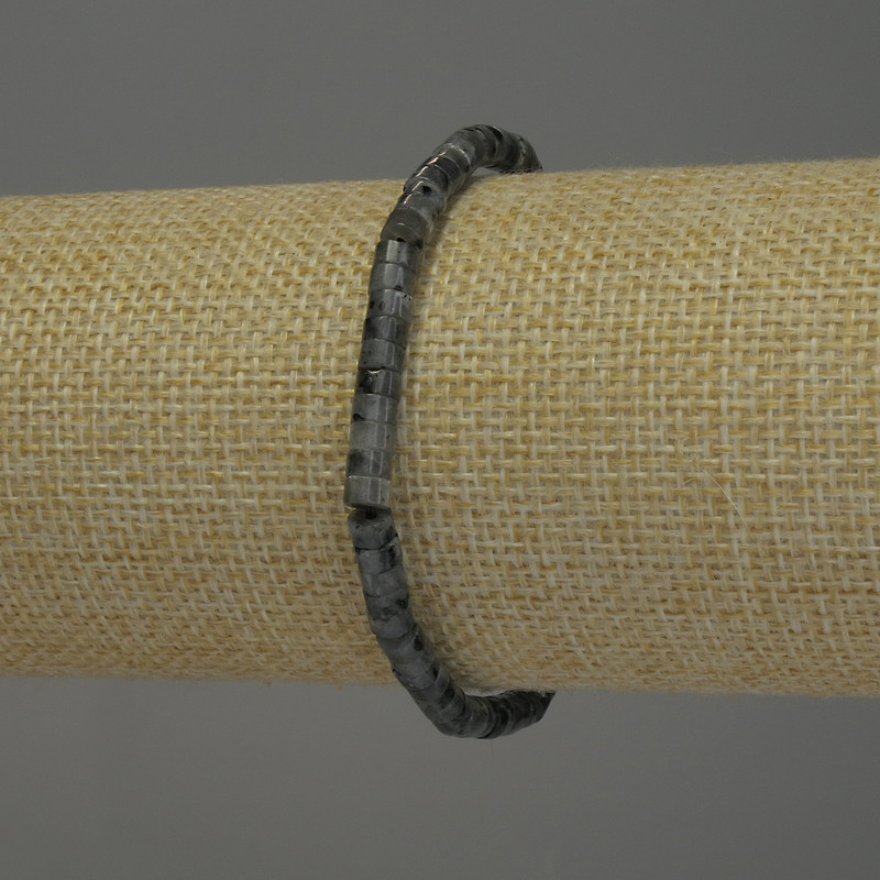 צמיד לאבריקט רונדל, קוטר כ-4×2mm, אורך 18 ס״מ, סטרץ