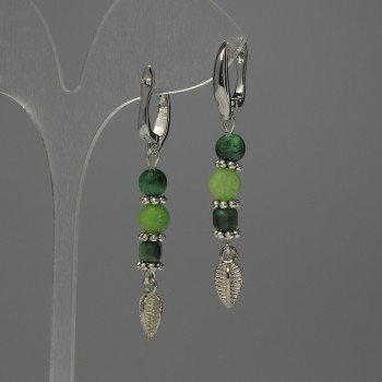 עגילים אוניקס כדוריים — קוטר כ-6 מ״מ ±; עין החתול קובייה מחוספסת 4 מ״מ ±; כדור 6 מ״מ ±; אורך 54 מ״מ ±