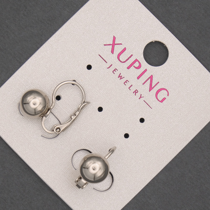 עגילים Xuping 8x15mm רודיום