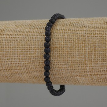 צמיד אבטורין ליל הקהיר 4 מ״מ חלק, אורך 18 ס״מ סטרץ'