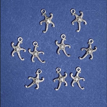 אביזרי פרזול – תליון כוכב ים 12×19 מ״מ +- אריזה 20 גרם +- 22 יחידות