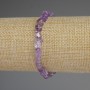 צמיד amethyst מלוטף, קוטר 8×6 מ״מ, אורך 18 ס״מ, סטרץ