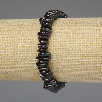 צמיד גרגרי גרנט 7–9×3–5 מ״מ ±, אורך 18 ס״מ ±, על בסיס אלסטי