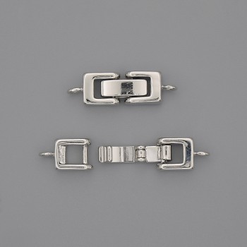 אביזרי סגר, קוטר 22×7 מ״מ, בצבע כסוף למתכת