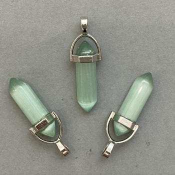 תליון «עין החתול» משושה קריסטל 8×31×41 מ״מ+