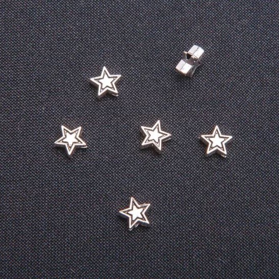 אביזרי תכשיטים – תוספת כוכב גדול, קוטר 7 מ"מ, אריזה 20 גרם ± 52 יחידות