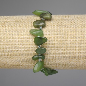 צמיד ג'יידייט בצורת פרפר עם אבני חיתוך