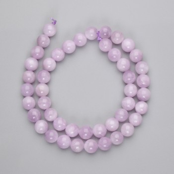 חרוזי קונציט חלקים בצורת כדור, קוטר 8.5 מ״מ, אורך 39 ס״מ על חוט