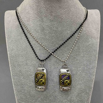 תליוני חברות זוגיים, אורך 48 ס״מ +/-, קוטר התליון 40×20 מ״מ