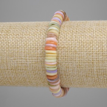 צמיד צדפים סקפארקה רונדל, קוטר 8×1.5–2 מ״מ, אורך 18 ס״מ, סטרץ