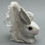 פסל נוי של ארנב עם דרוזה 67×57×29 mm+