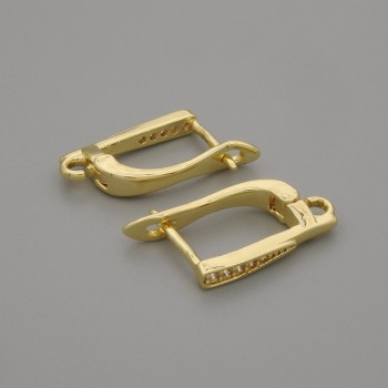 וו לעגילים זהב 16×1,5 ממ – זוג