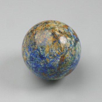 כדור נוי מאבן אזוריט-מלכיט, קוטר 45–60 מ״מ ±, מגוון גדלים, משקל מ-160 גרם. (מחיר ל-100 גרם)