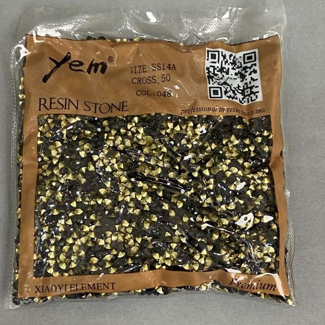 זרקונים שחורים, צבע שחור, קוטר 4 מ"מ ± אריזה 75 גרם (±)