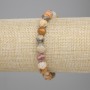 צמיד ג'ספר מרוב-פנים 8×7 מ״מ+- אורך 18 ס״מ+- צמיד אלסטי