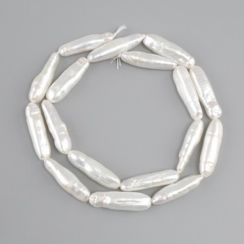 חרוזי פנינה בארוק בגוון 'בנזין' 24-2, 5x5, 5-7mm +-, אורך 39cm+