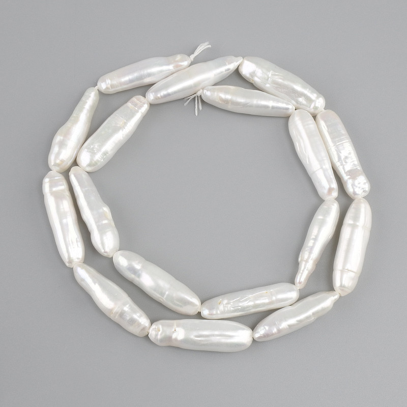 חרוזי פנינה בארוק בגוון 'בנזין' 24-2, 5x5, 5-7mm +-, אורך 39cm+