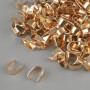 אביזרי תכשיטים מחזיק לתליון (בייל), קוטר 4mm±, אורך 8mm±, צבע זהב, אריזה 22g +