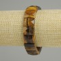 צמיד מעין הנמר, חוליה מלבנית עם פאות, קוטר 15×11 mm ±, אורך 18 cm (על בסיס אלסטי)