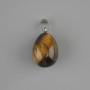 תליון טיפה עין הטיגריס 18×13mm±, אורך 26mm±