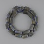 חרוזים לברדוריט אבנים גלמיות שבבים 11–25×10–11.5mm± אורך כ-45cm± על חוט