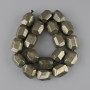 חרוזי פיריט רב-פאות 20–21×15–17 mm ±, אורך 39 cm ± על חוט