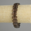 צמיד קוורץ מעושן חוליה מחודדת, מידות 14×10mm±, אורך 18cm± סטרץ'