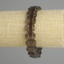 צמיד קוורץ מעושן חוליה מחודדת, מידות 14×10mm±, אורך 18cm± סטרץ'